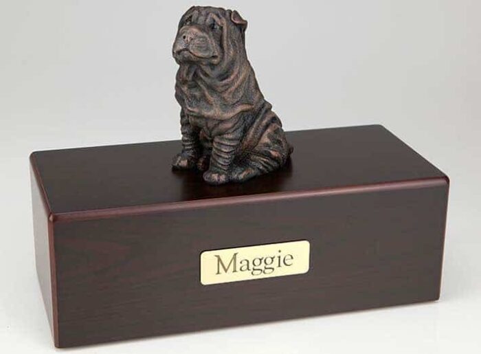 Shar Pei Cremation Figurine Urn