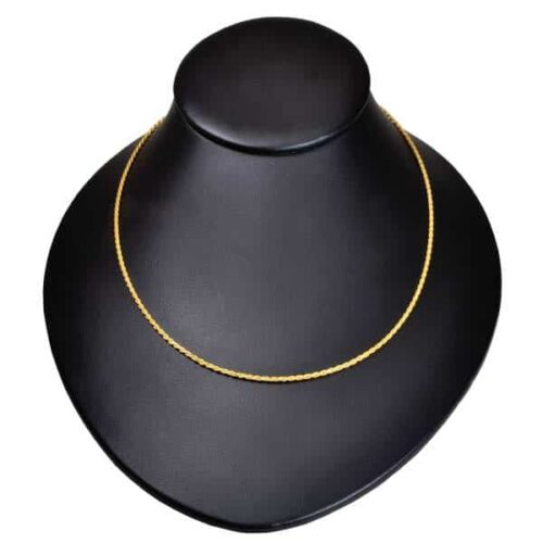 18" Gold-plated rope chain