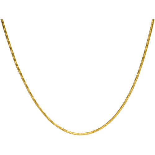 20" gold-plated snake chain