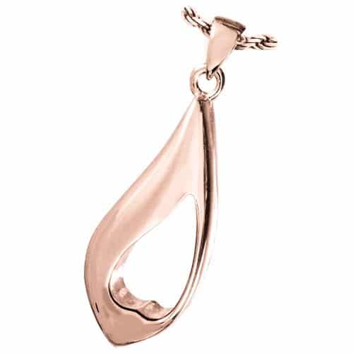 Everlasting Tear of Love Memorial Cremation Pendant, rose gold