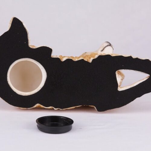 Chihuahua pet dog cremation urn figurine, bottom