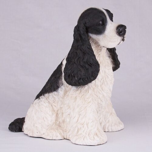 Cocker Spaniel pet dog cremation urn figurine