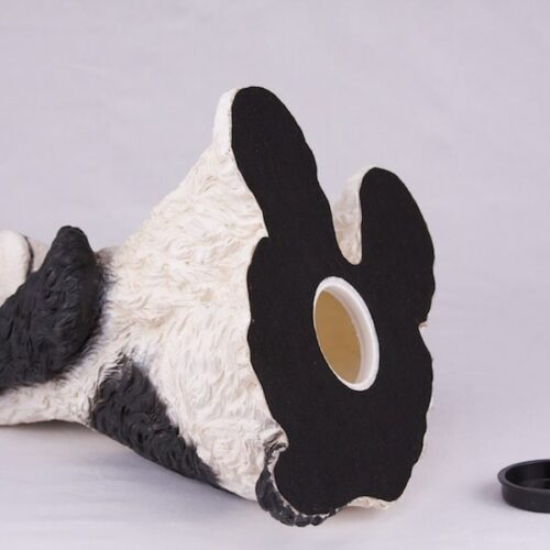 Cocker Spaniel pet dog cremation urn figurine, bottom