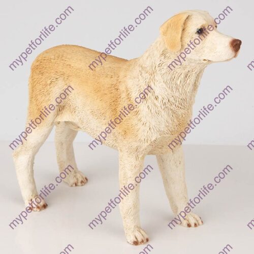 Yellow Labrador Retriever Dog Figurine