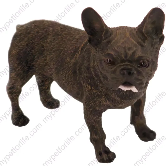 Standing French Bulldog Dog figurine for memorial urn, front