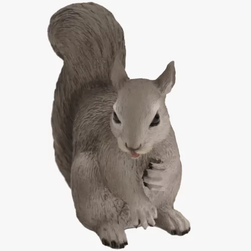 Gray squirrel pet cremation figurine